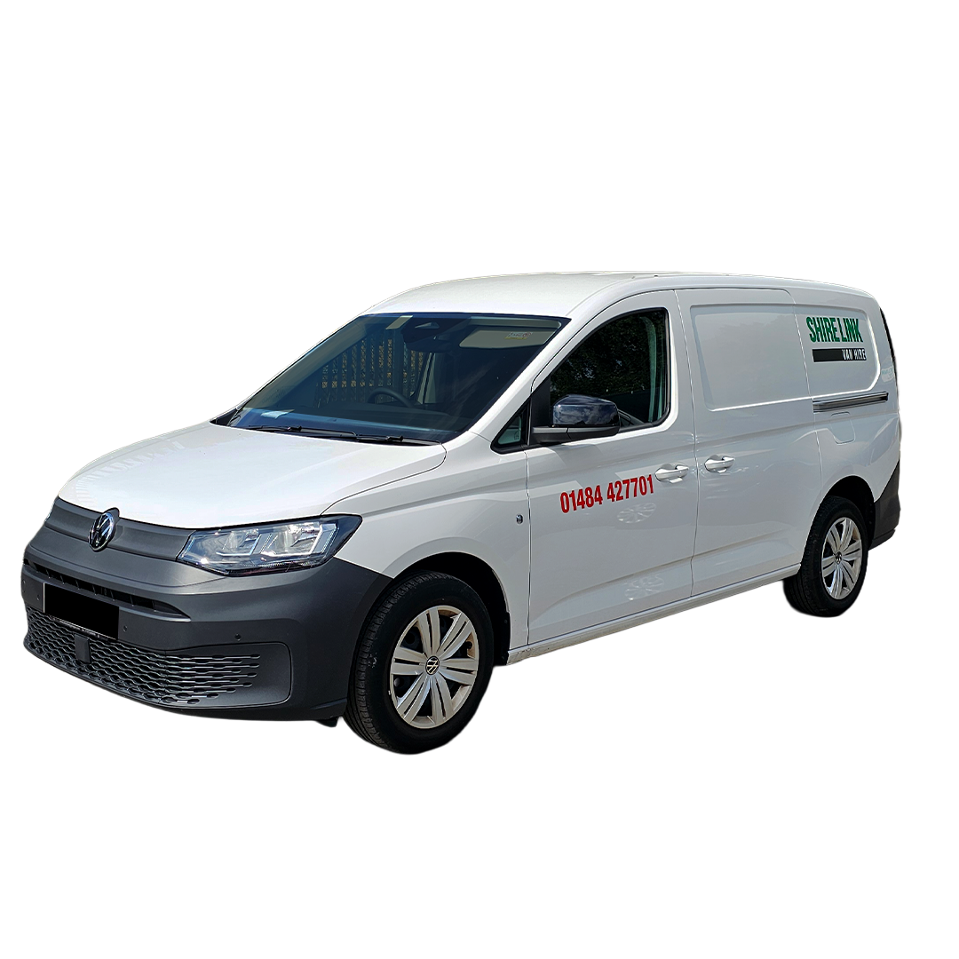 Shire Link Van Hire Small Van 2026 cut out front near side three quarter
