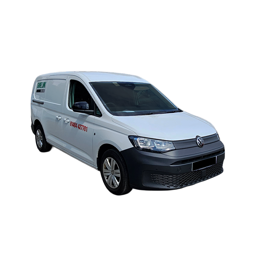 Shire Link Van Hire Small Van 2026 cut out front off side three quarter