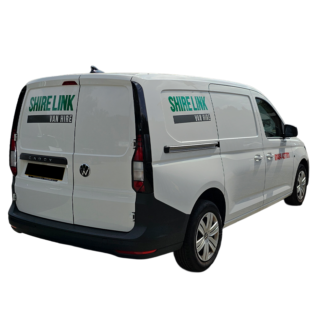 Shire Link Van Hire Small Van 2026 cut out rear off side three quarter